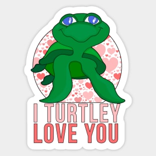 I Turtley Love You Sticker